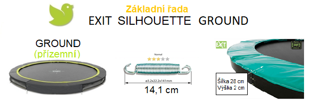 Exit Silhouette Ground 244 cm + síť